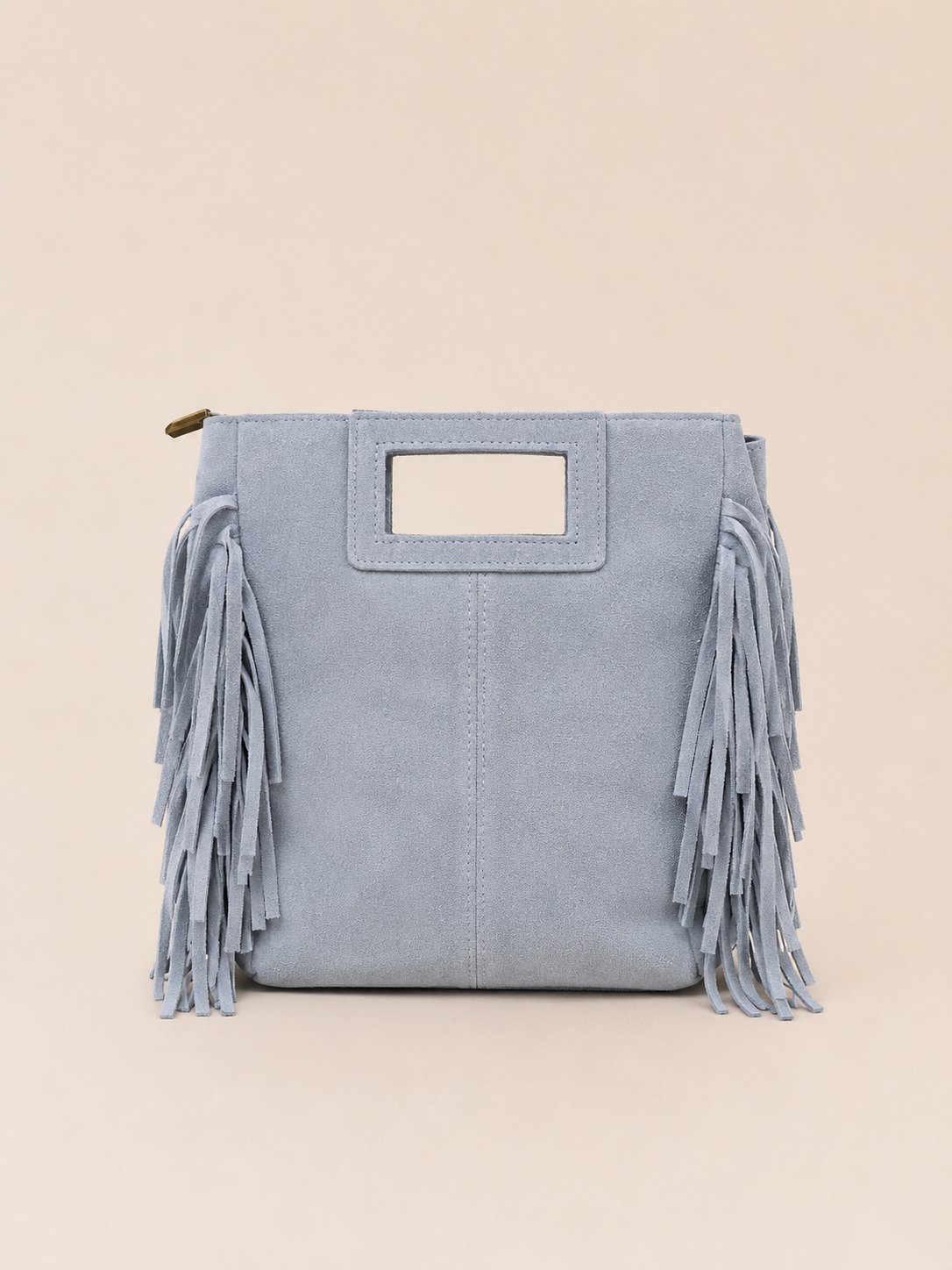 Bag frange azzurro